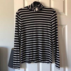 NWOT H&M Striped Long-sleeve Turtleneck